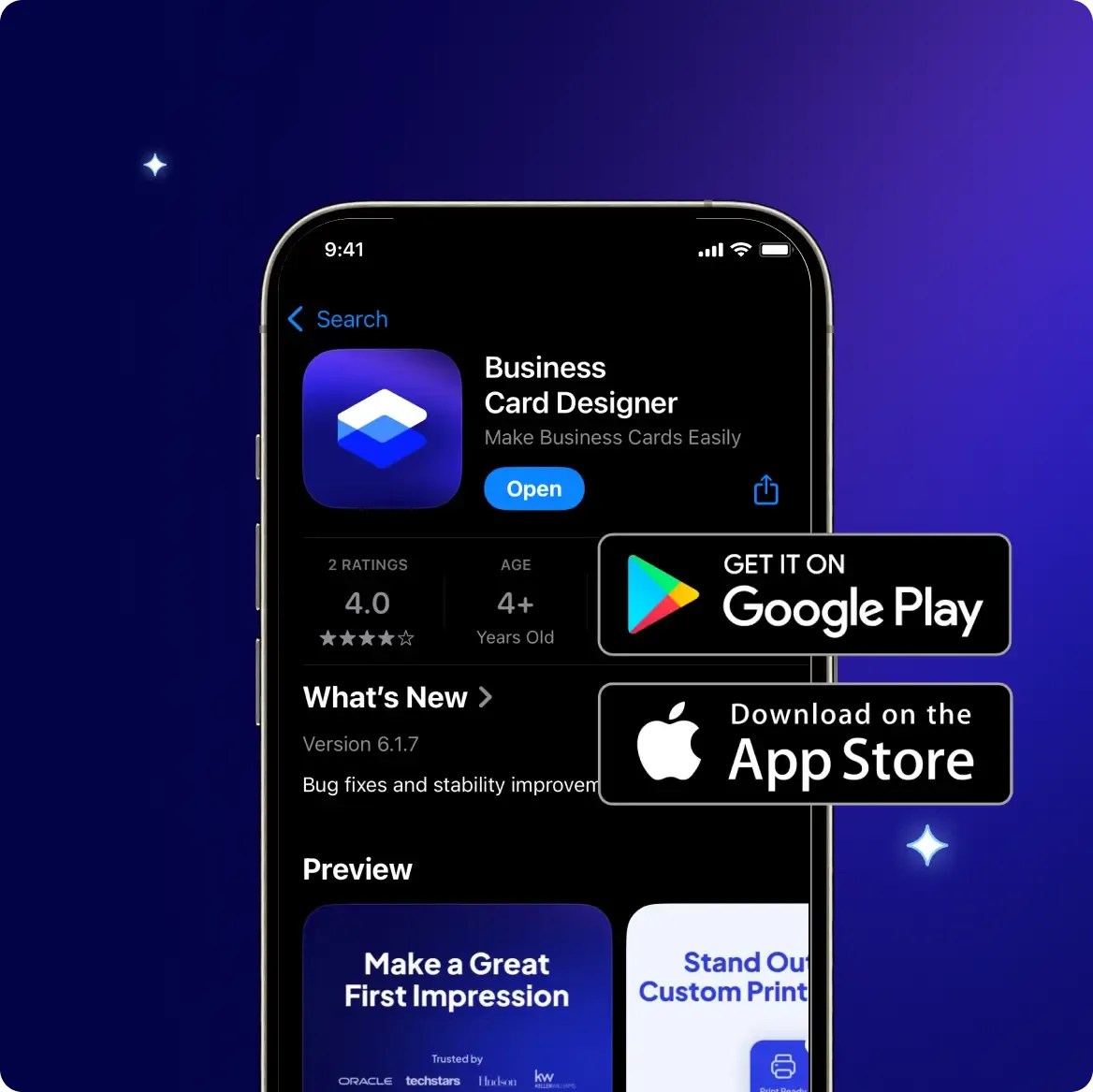 Download the Business Card Maker App