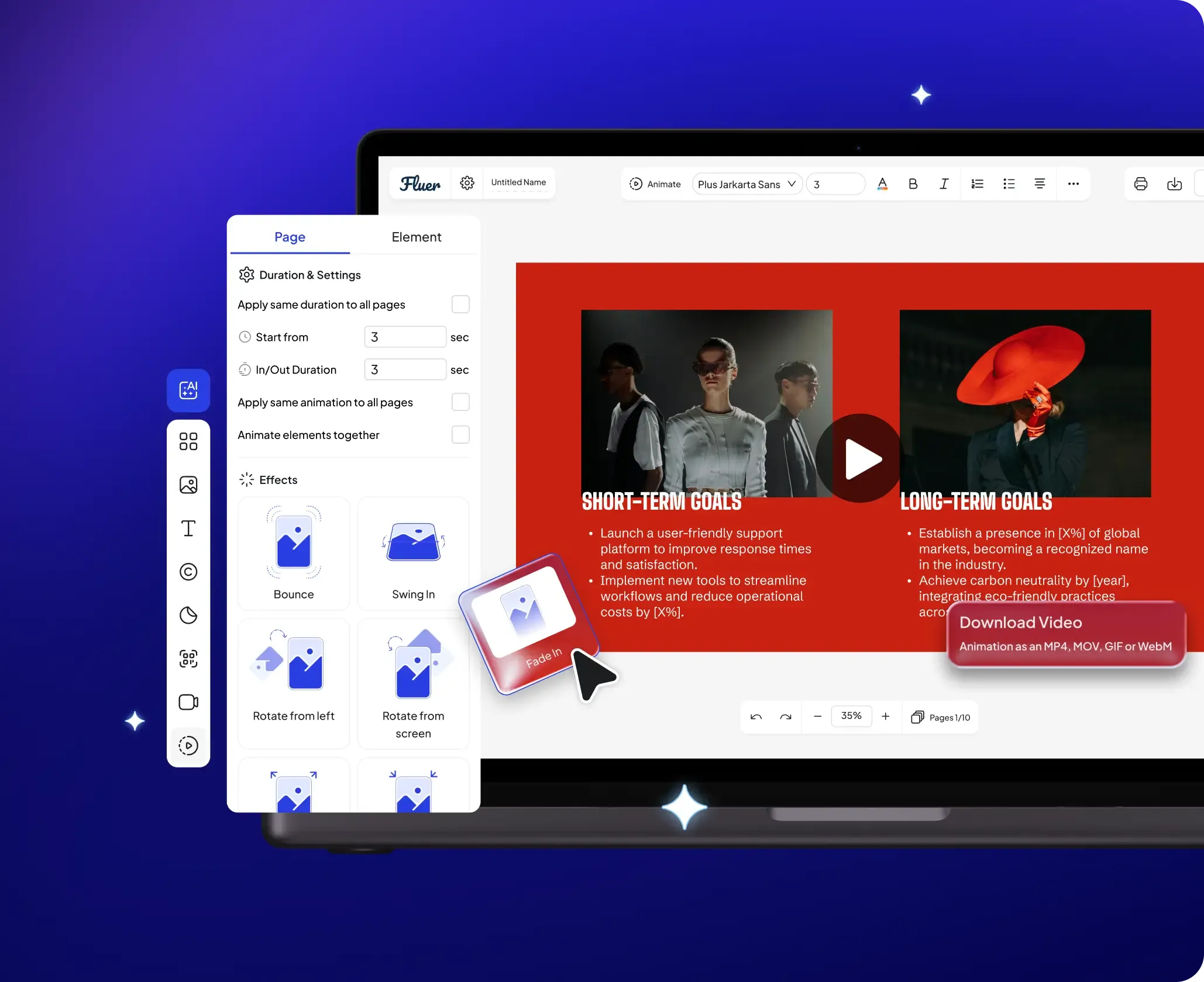 Motion Graphics in 
Minutes, Not Hours