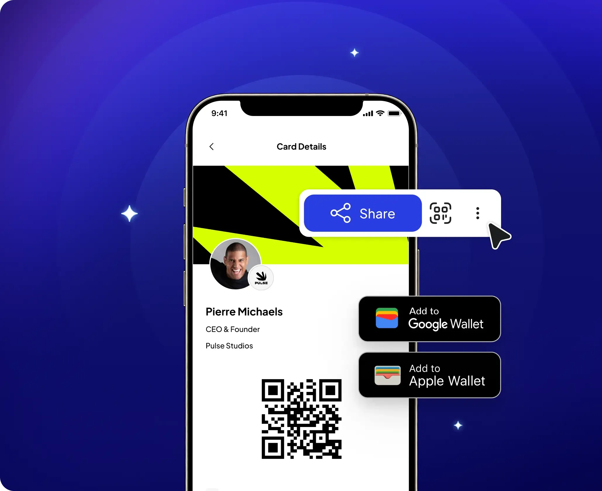 Your Smart Digital 
Business Card — 
Always Up to Date