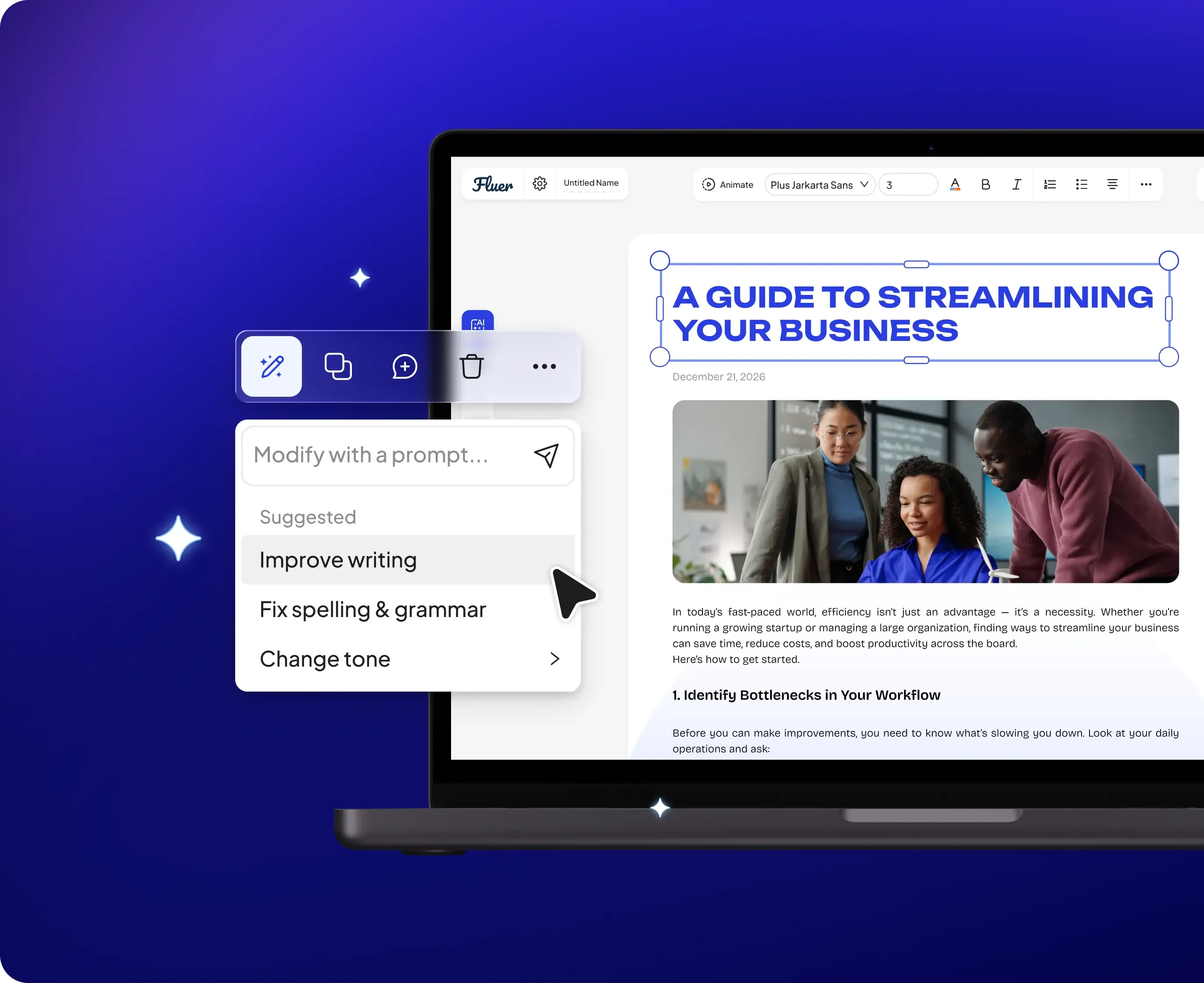 Write Smarter. Publish 
Faster.