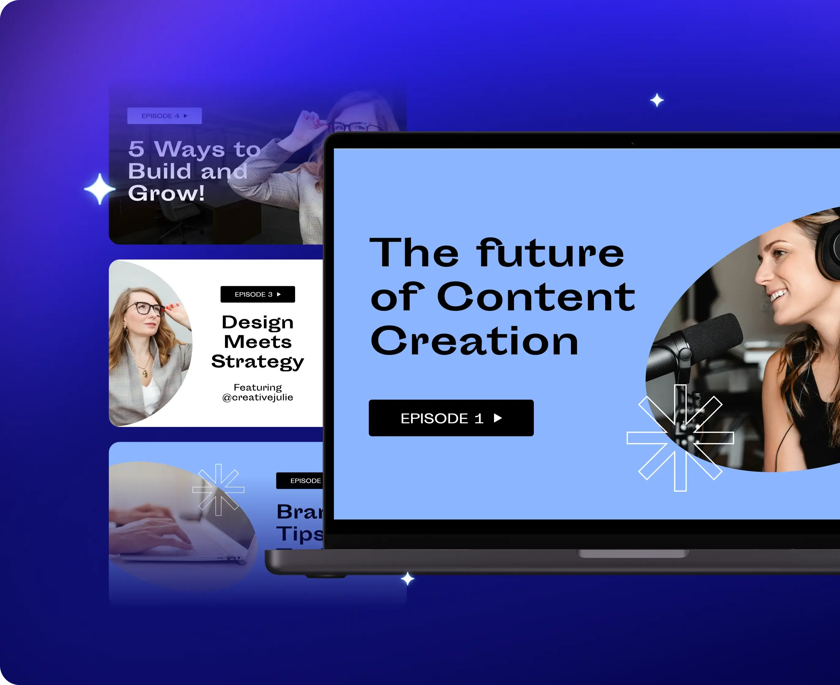 Create Podcast Covers
& Graphics That Speak 
Volumes