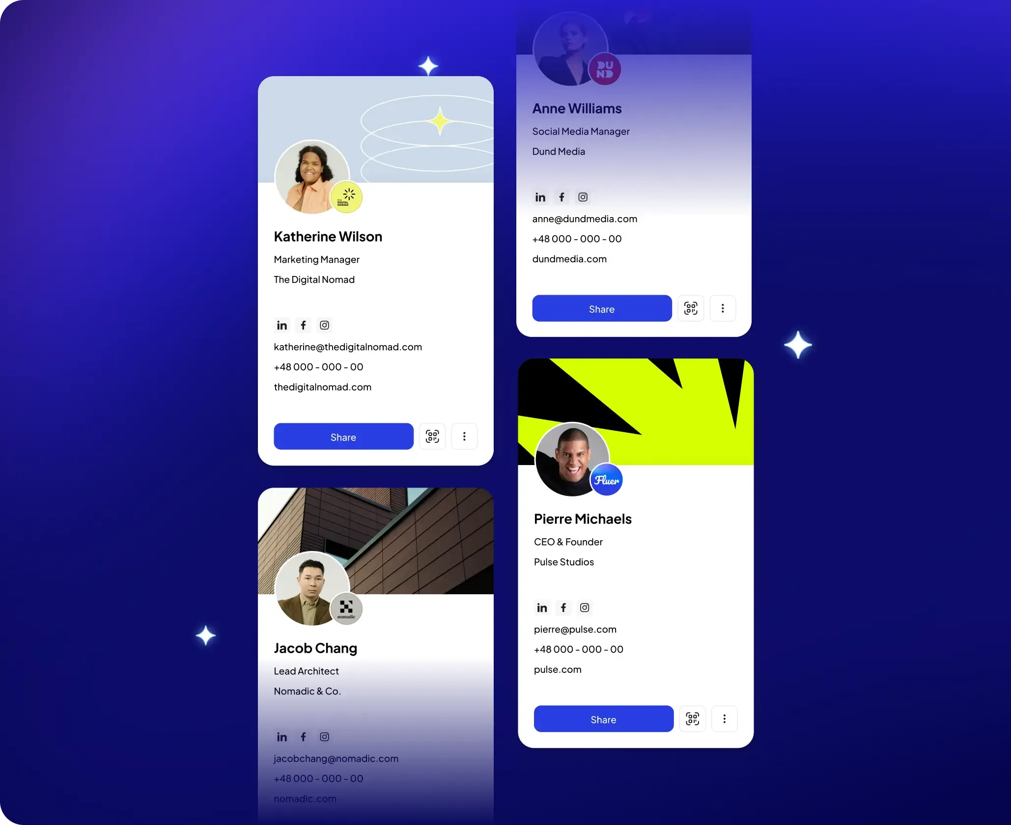Everything You Need in a 
Professional Digital Card